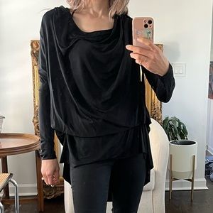 All saints convertible top dress black